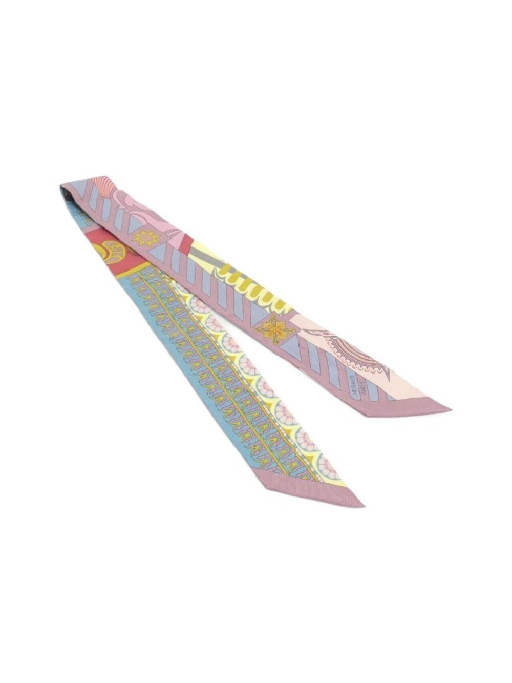Hermes Geometrie Cretoise Twilly Scarf